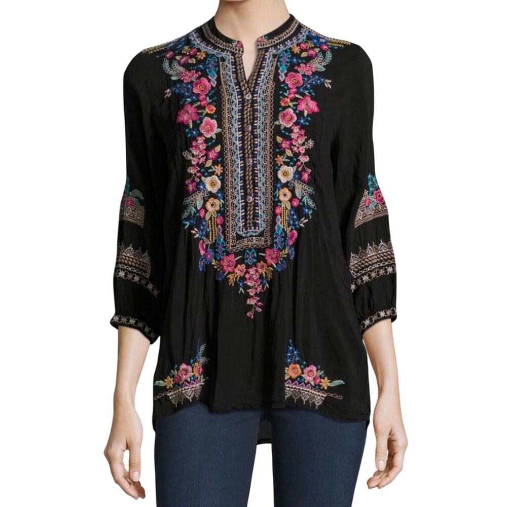 Johnny Was Sarabeth Tunic 3/4 Sleeve Plus size